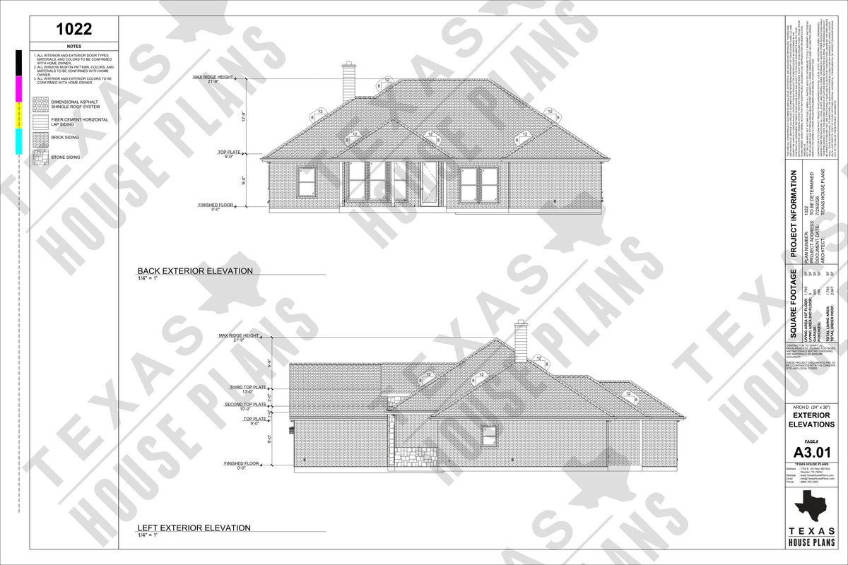 EXTERIOR ELEVATIONS